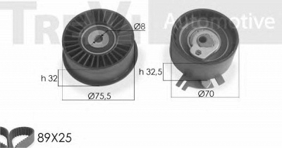 TREVI AUTOMOTIVE kd1222 -  Комплект ремня ГРМ